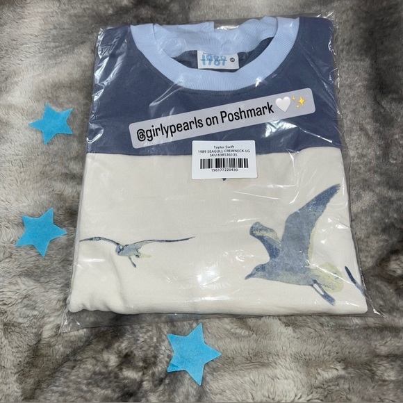 Official Taylor Swift 1989 (Taylor’s Version) Seagull Crewneck Sweatshirt NEW - Picture 2 of 10